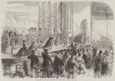 Rehearsing for the Pantomime at the Crystal Palace by Sir John Charles Robinson