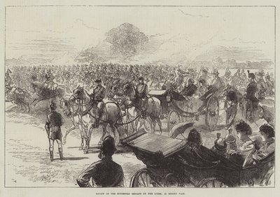 Review of the Household Brigade by the Queen, in Bushey Park by Sir John Charles Robinson