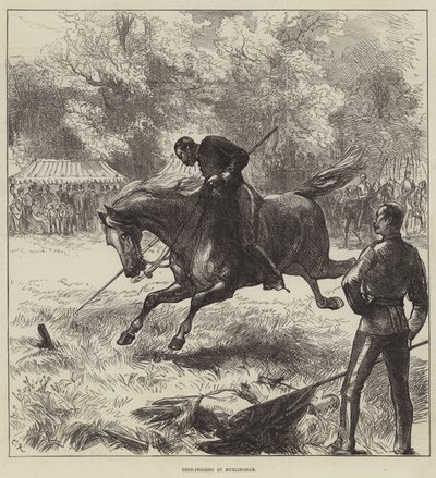 Tent-Pegging at Hurlingham by Sir John Charles Robinson