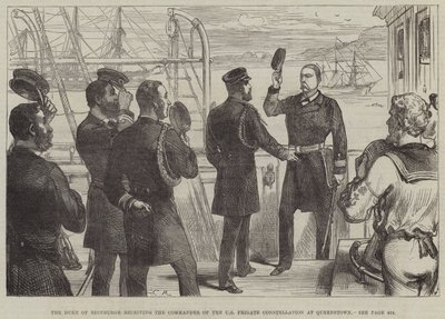 The Duke of Edinburgh Receiving the Commander of the US Frigate Constellation at Queenstown by Sir John Charles Robinson