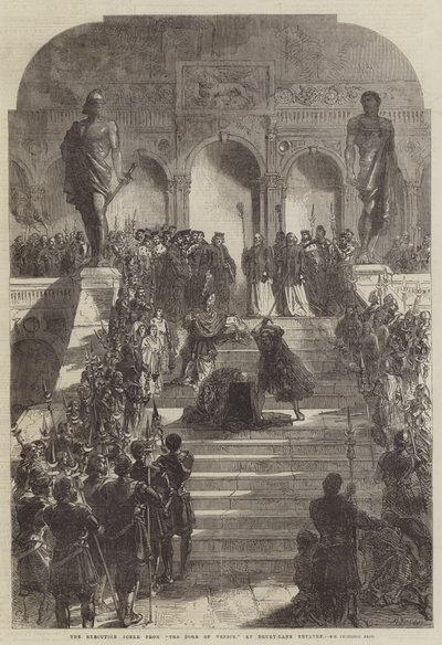 The Execution Scene from The Doge of Venice, at Drury-Lane Theatre by Sir John Charles Robinson