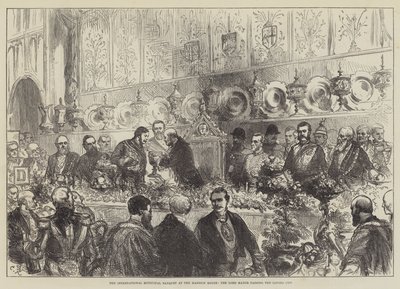 The International Municipal Banquet at the Mansion House, the Lord Mayor Passing the Loving Cup by Sir John Charles Robinson