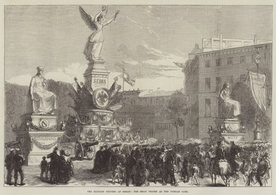 The Military Triumph at Berlin, the Sedan Trophy at the Potsdam Gate by Sir John Charles Robinson
