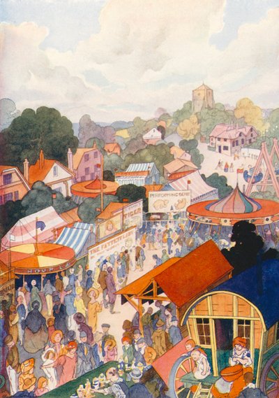 The Annual Fair Visits a Country Village by Charles Robinson