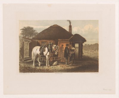 Blacksmith Talking to a Man by Charles Rochussen