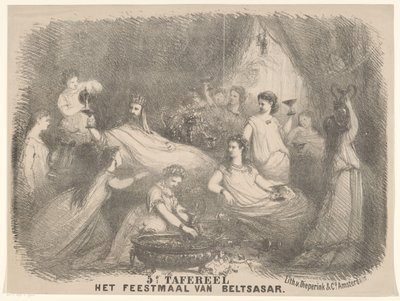 Scene from the Play The Feast of Belshazzar by Charles Rochussen