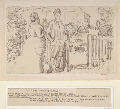 She was Sorry She Spoke by Charles Samuel Keene