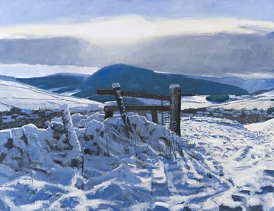 Borders Snow, 2012 by Charles Simpson
