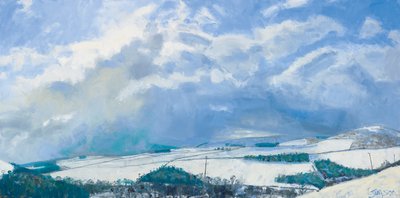 Clouds Gathering over the Hills, 2016 by Charles Simpson