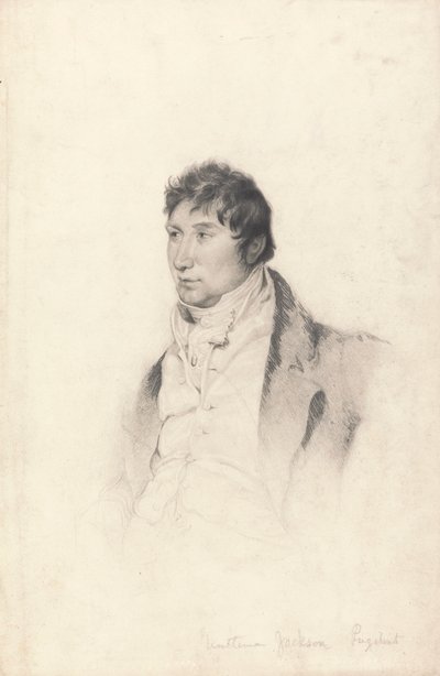A Portrait Study for the Engraving of Gentleman Jackson by Charles Turner