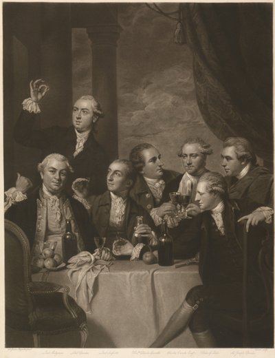 Portrait of Members of the Dilettanti Society by Charles Turner