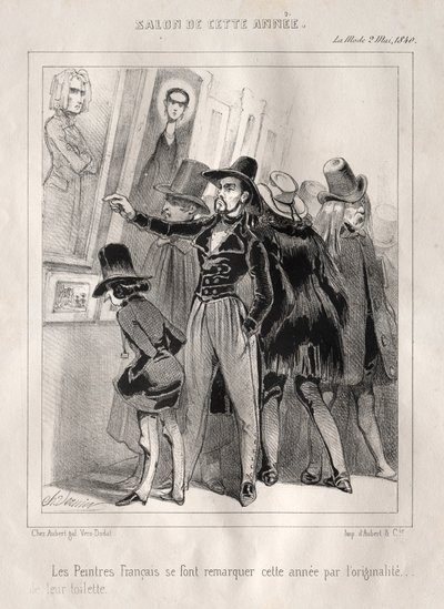 The French Painters are Noticed This Year for the Originality of Their Attire by Charles Vernier