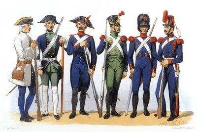 Uniforms of french army: Marine and Colonial Troops by Charles Vernier