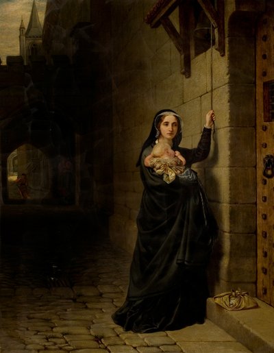 The Martyrdom of Laurence Saunders at Coventry, Left Hand Panel of Triptych by Charles West Cope