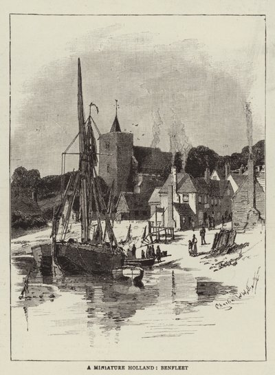 A Miniature Holland, Benfleet by Charles William Wyllie