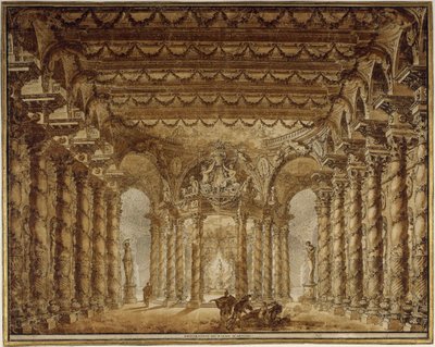 Stage Design for the Opera Armide by Jean-Baptiste Lully by Charles de Wailly