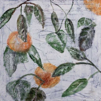 Oranges and Green Leaves by Charlotte Olsson