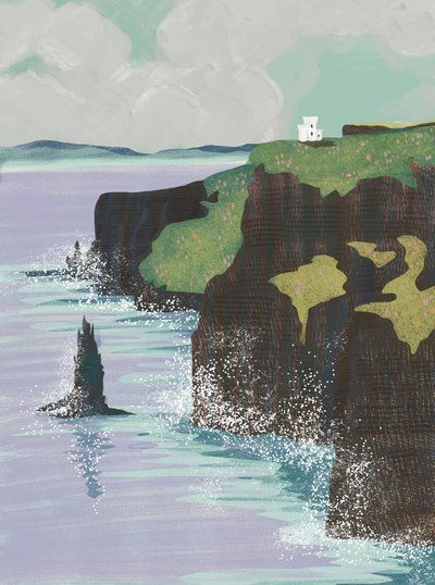 Irish Coastal Cliffs by Charlotte Trudgett