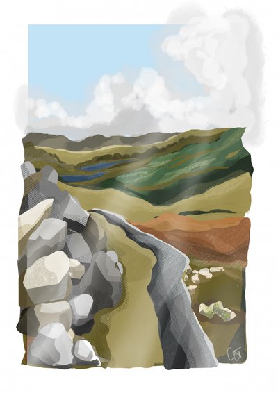 Winding Mountain Path by Charlotte Trudgett