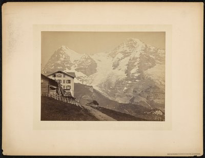 The Mönch and The Eiger, View from Wengernalp by Charnaux Frères and Cie.