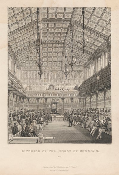 Interior of the House of Commons, No. 55 by Chavane