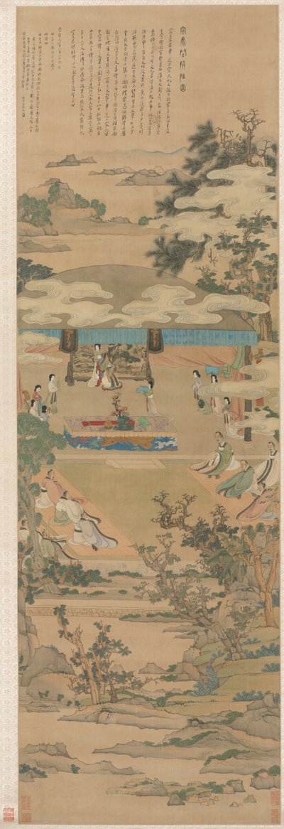 Lady Xuanwen Giving Instruction on the Rites of Zhou by Chen Hongshou
