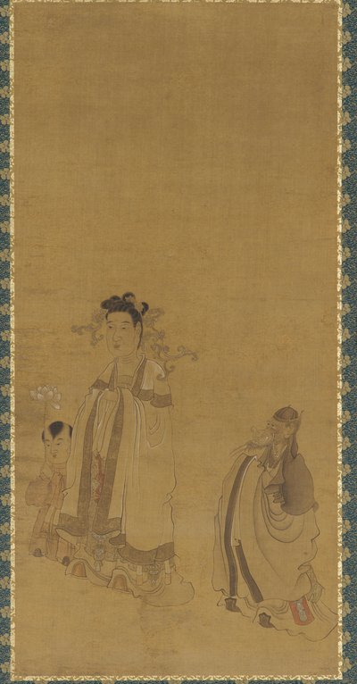The Dragon King Revering the Buddha by Chen Hongshou