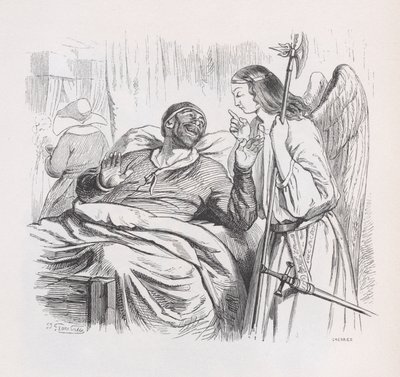 The Guardian Angel from The Complete Works of Béranger by Cherrier