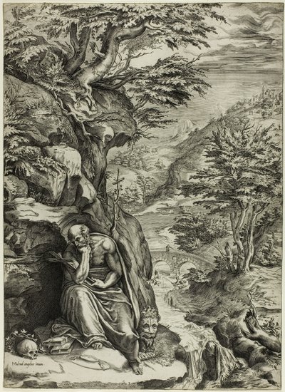 Saint Jerome in the Desert by Cherubino Alberti