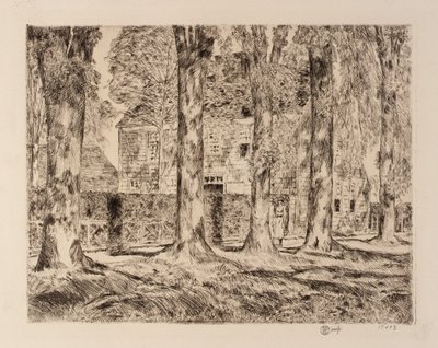 The Village Elms, Easthampton by Childe Hassam