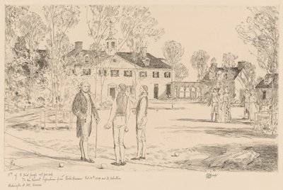 Washington at Mt. Vernon by Childe Hassam