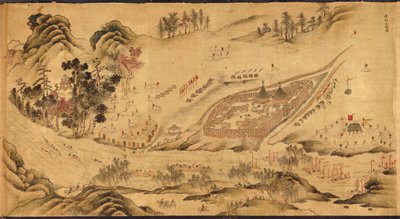 Map with a Russian Camp in Eastern Siberia by Chinese Master