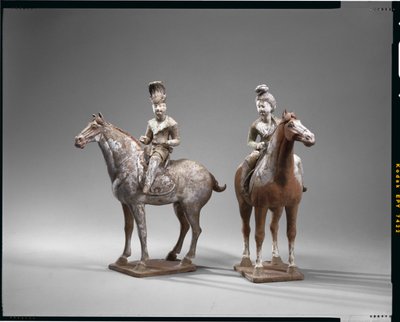Two Equestrian Figures, Tang Dynasty by Chinese School