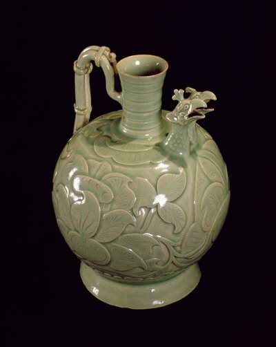 Two Spouted Jug with a Leaf Design, North Sung Dynasty by Chinese School
