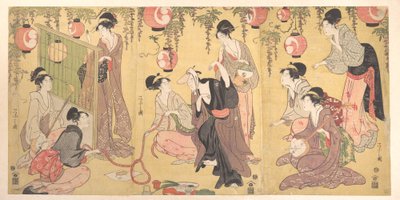 A Parody of Yuranosuke in the Pleasure Quarters by Chobunsai Eishi