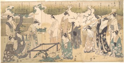 At the Tsutsui Well by Chobunsai Eishi
