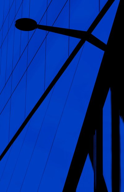 Electric Blue Silhouette by Chris Hamilton