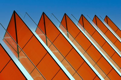 Orange Geometric Facade by Chris Hamilton