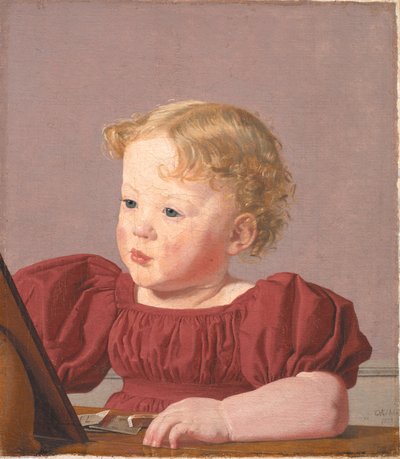 Ida Thiele, the Future Mrs. Wilde, as a Child by Christen Købke