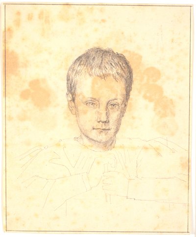 Portrait of Later Bishop Joh. Clausen as a Child by Christen Købke