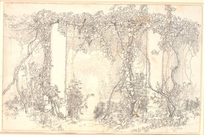 Study of a Pergola in Capri by Christen Købke