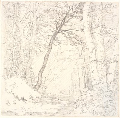 Road through a Forest by Christen Købke