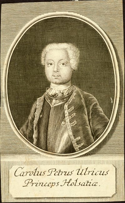 Portrait of the Duke Karl Peter Ulrich of Holstein-Gottorp, 1734 by Christian Friedrich Fritzsch