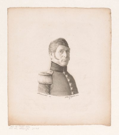 Portrait of an Unknown Soldier by Christian Heinrich Gottlieb Steuerwald