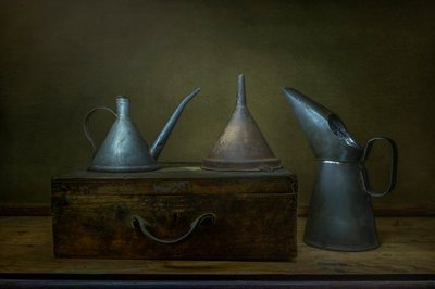 Aged Metal Pouring Tools by Christian MARCEL