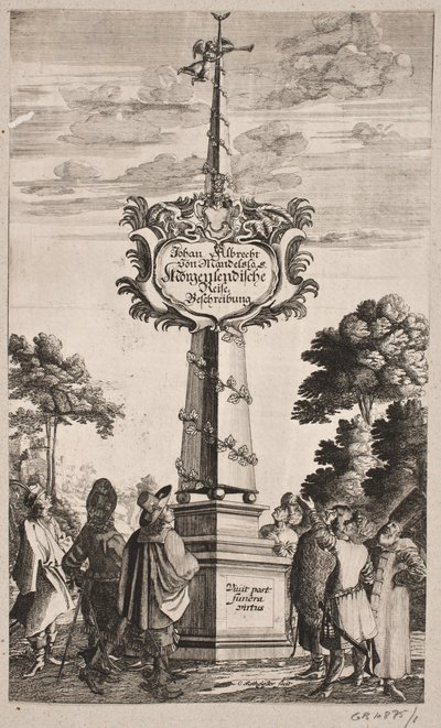 Title Page for Johann Albrecht Mandelslo, 