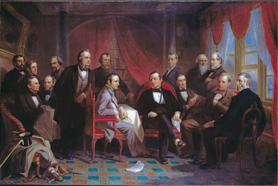 Washington Irving and his Literary Friends at Sunnyside by Christian Schussele