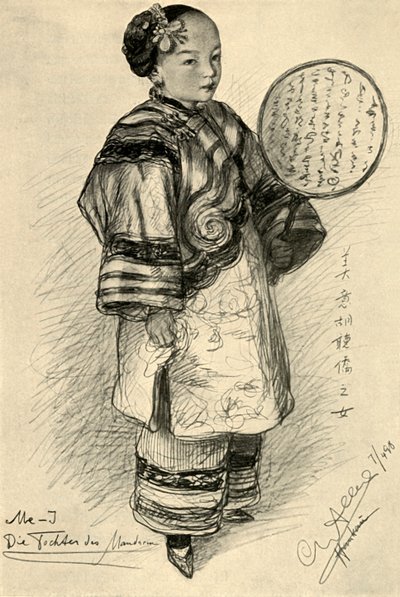 Me-J - Daughter of a Mandarin, Hankow, China, 1898 by Christian Wilhelm Allers