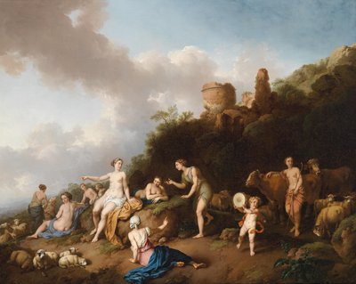 Diana and Her Nymphs by Christian Wilhelm Ernst Dietrich