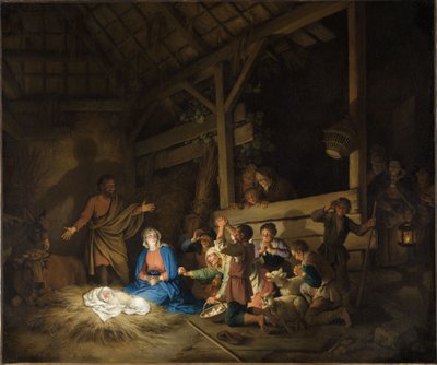 The Adoration of the Shepherds by Christian Wilhelm Ernst Dietrich